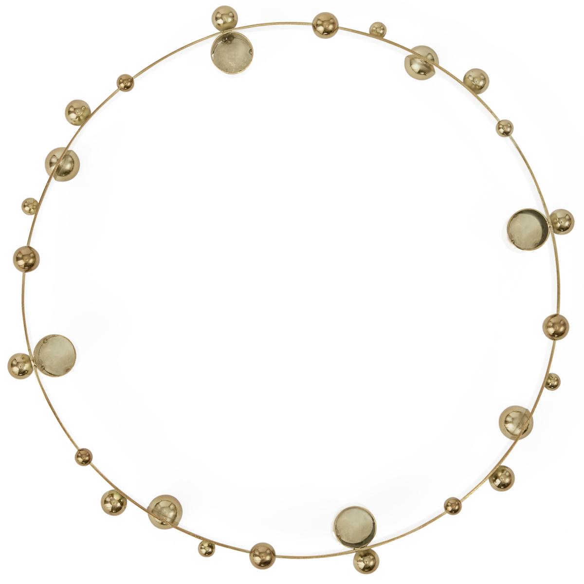 Pearl advent candle brass – image 2