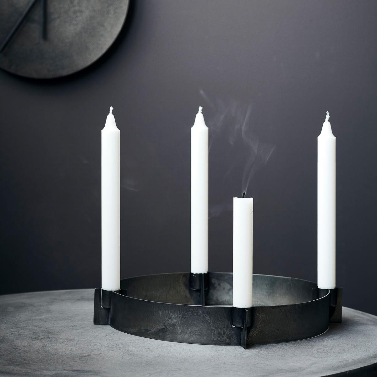 Puri candle sticks Ø32 cm silver – image 2