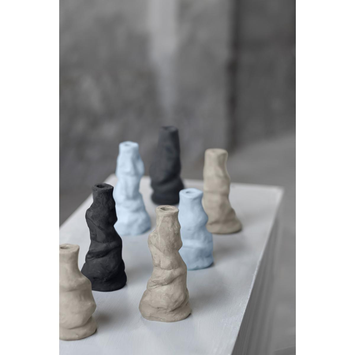 Art Piece Liquid candlestick small Black – image 2