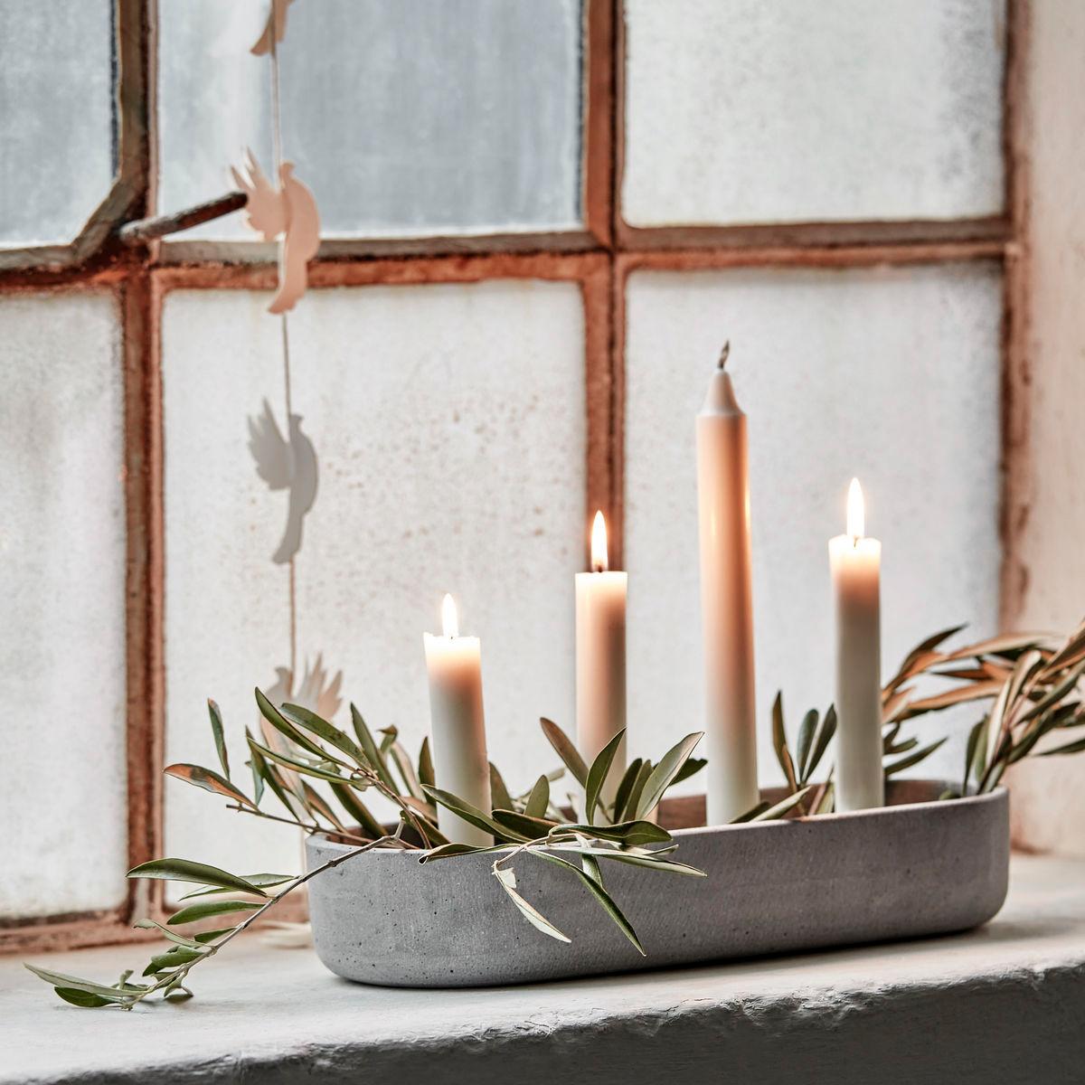 House Doctor Marb candle sticks 13x35 cm Concrete – image 5