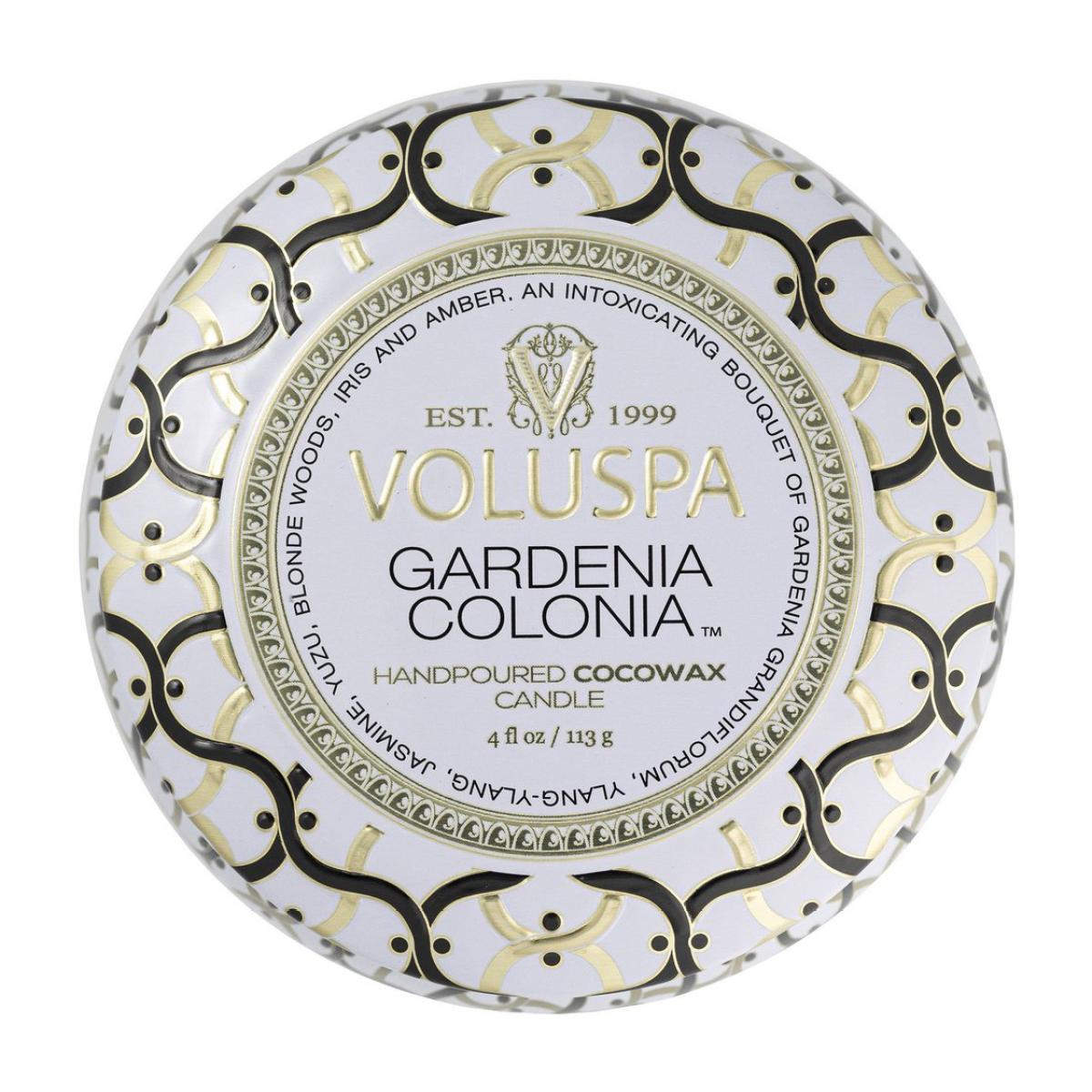 Maison Blanc Mini Tin scented 25 hours Gardenia Colonia – image 3