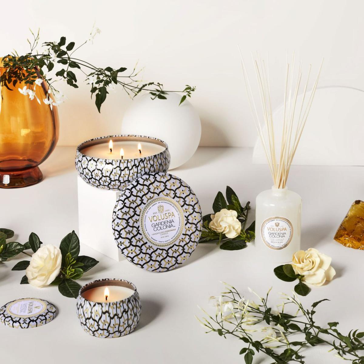 Maison Blanc Mini Tin scented 25 hours Gardenia Colonia – image 6