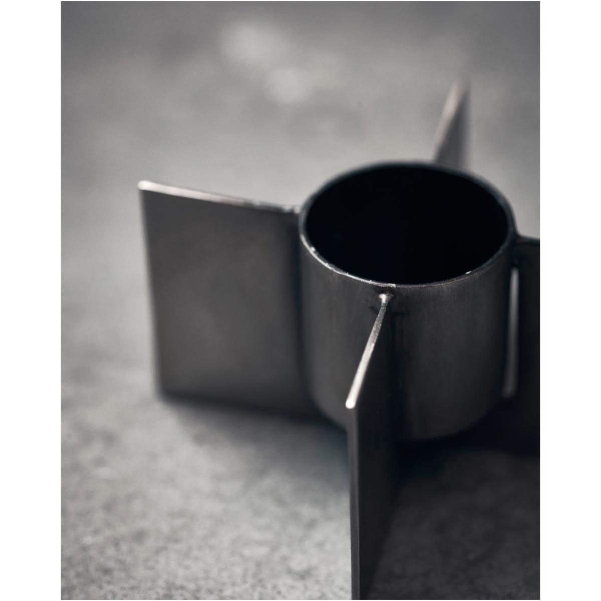 Wing candle sticks raw iron 3 cm – image 2
