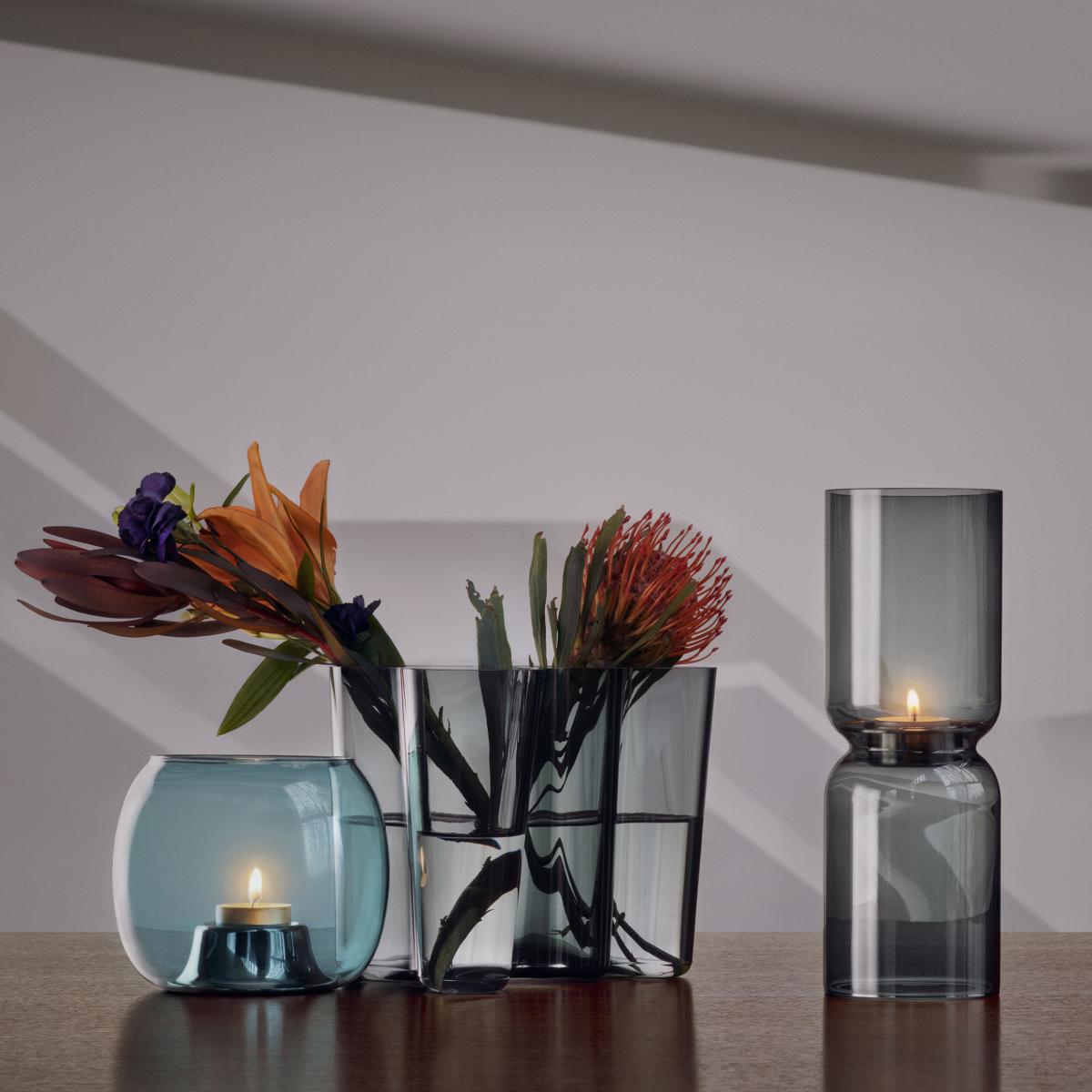 Lantern lantern 25 cm Dark grey – image 2