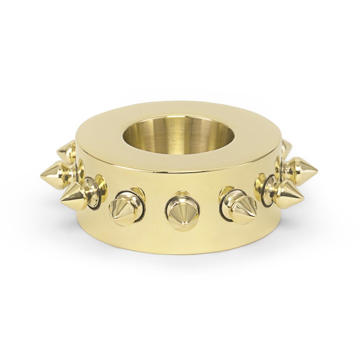 Spike candle holder Brass – image 2