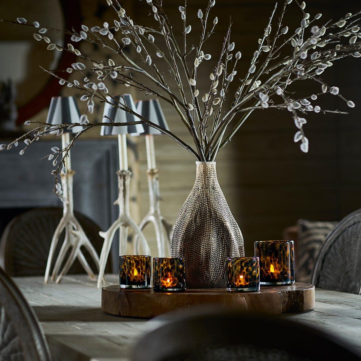 Small Tortoiseshell Candle Holder - Multi – image 3