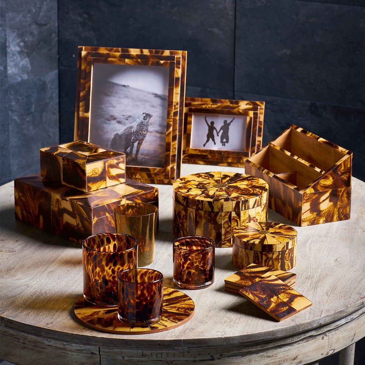 Small Tortoiseshell Candle Holder - Multi – image 4