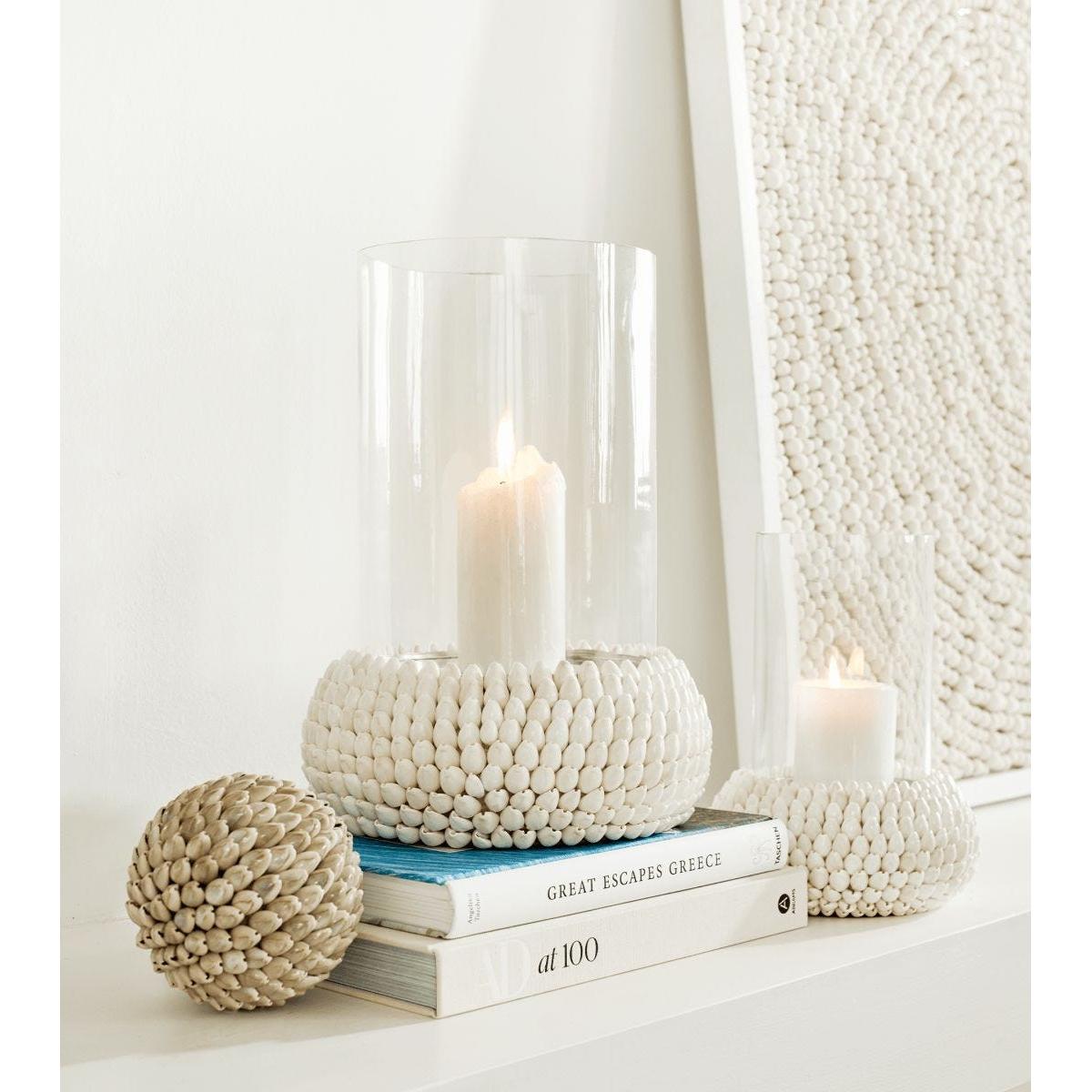 Medium Sanibel Shell Candle Holder - White – image 3