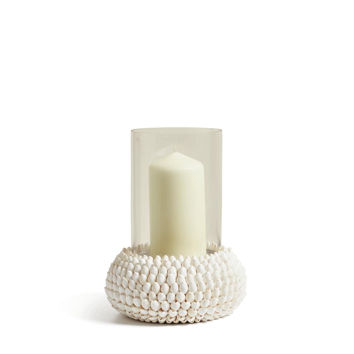 Medium Sanibel Shell Candle Holder - White – image 4