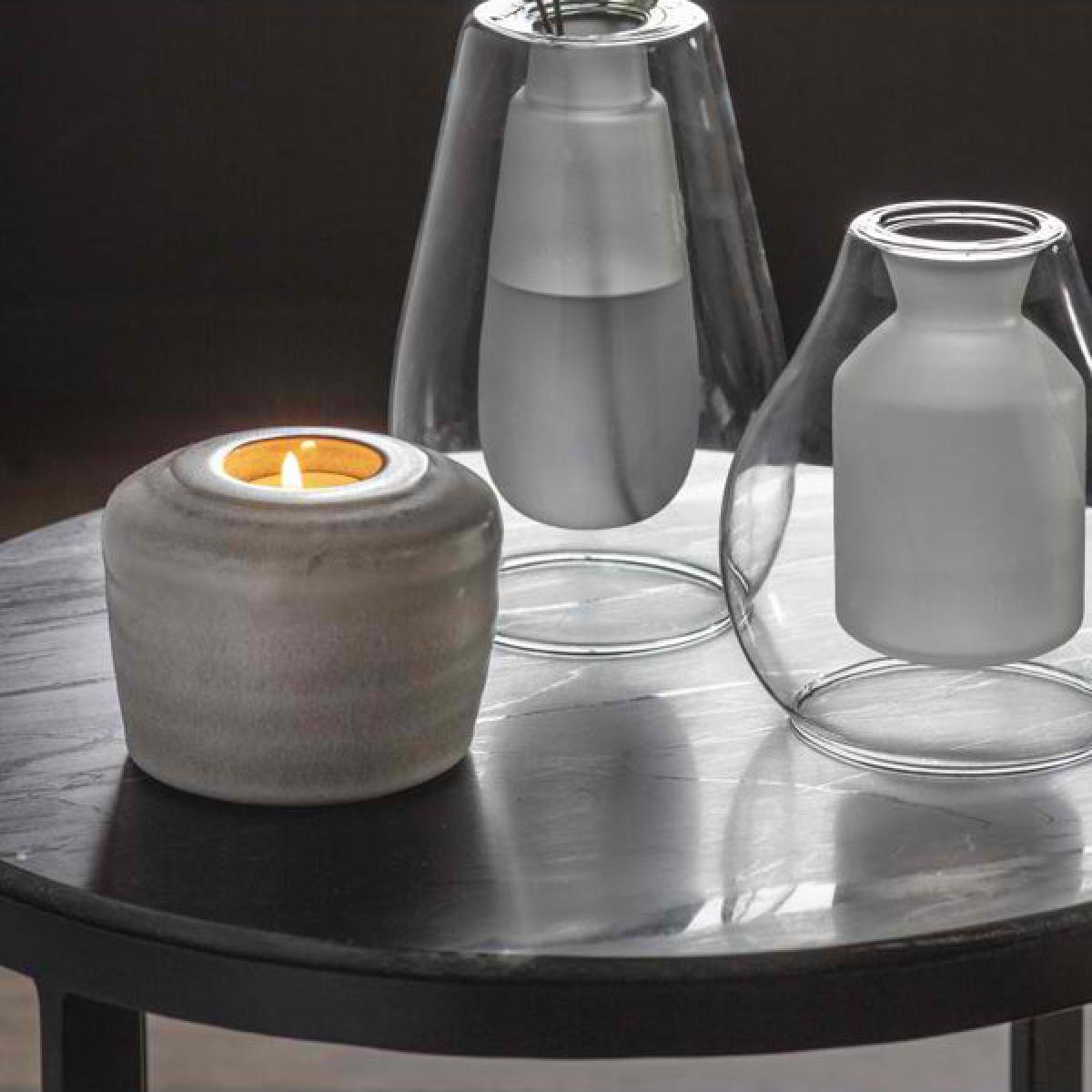 Gallery Interiors Set of 2 Imari Grey Tealight Holder – image 2
