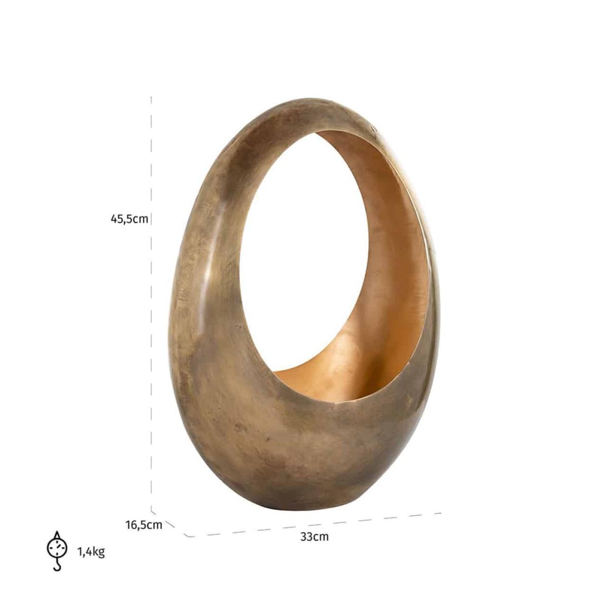 Richmond Cassia Gold Candle Holder / Small – image 7