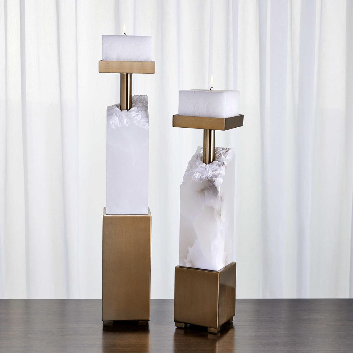 Uttermost Black Label Ebena Candleholders - Set of 2 – image 2