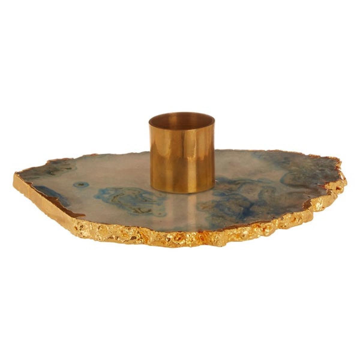 Olivia's Ava Candle Holder Blue and Gold | Outlet / Blue – image 3
