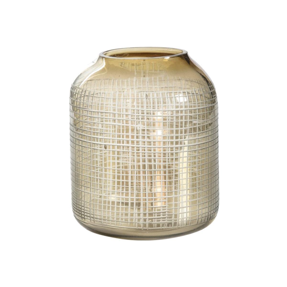 Gallery Direct Bessan Mesh Cut Brown Round Candle Holder Small | Outlet / Small – image 1