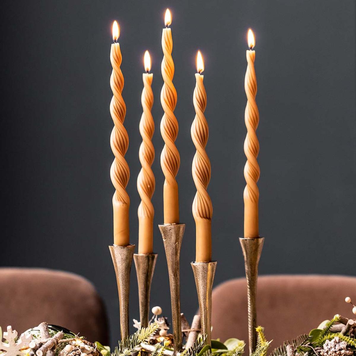 Light & Living Olivier Candle Holder Antique Silver – image 4