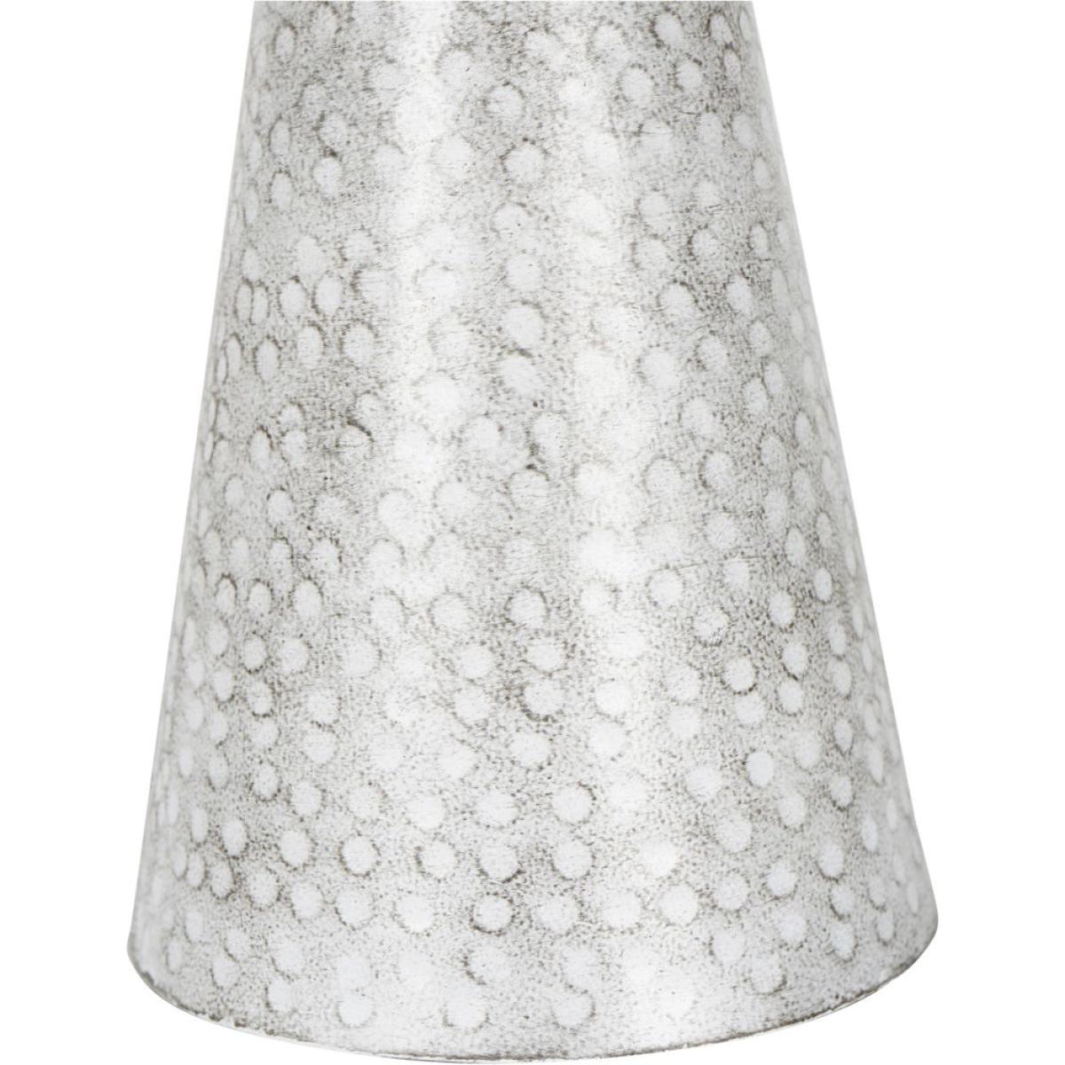 Libra Interiors Sandbanks Iron and Hammered Glass Table Hurricane | Outlet / Small – image 11