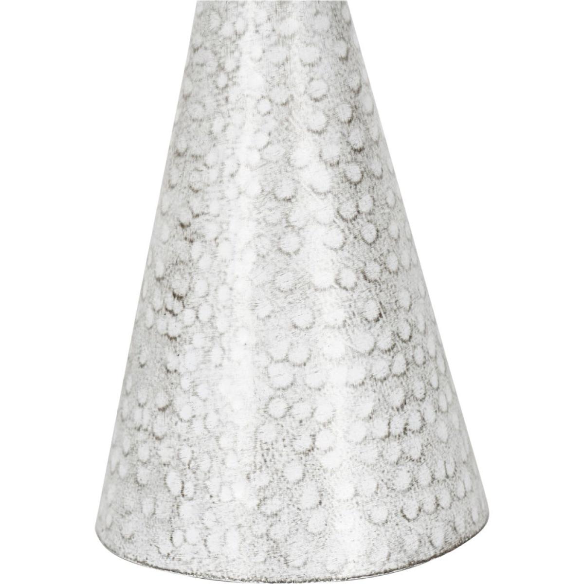 Libra Interiors Sandbanks Iron and Hammered Glass Table Hurricane | Outlet / Small – image 4