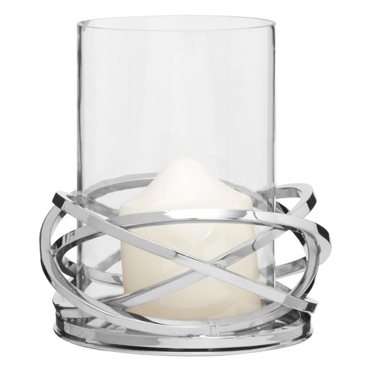 Olivia's Luxe Collection - Twist Candle Holder in Silver | Outlet – image 2