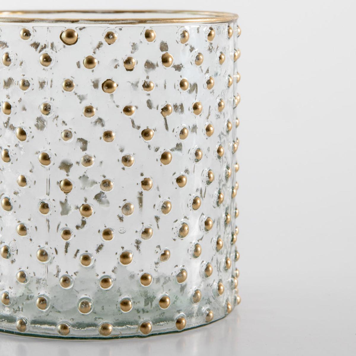 Gallery Interiors Platt Spotty Votive Gold – image 3