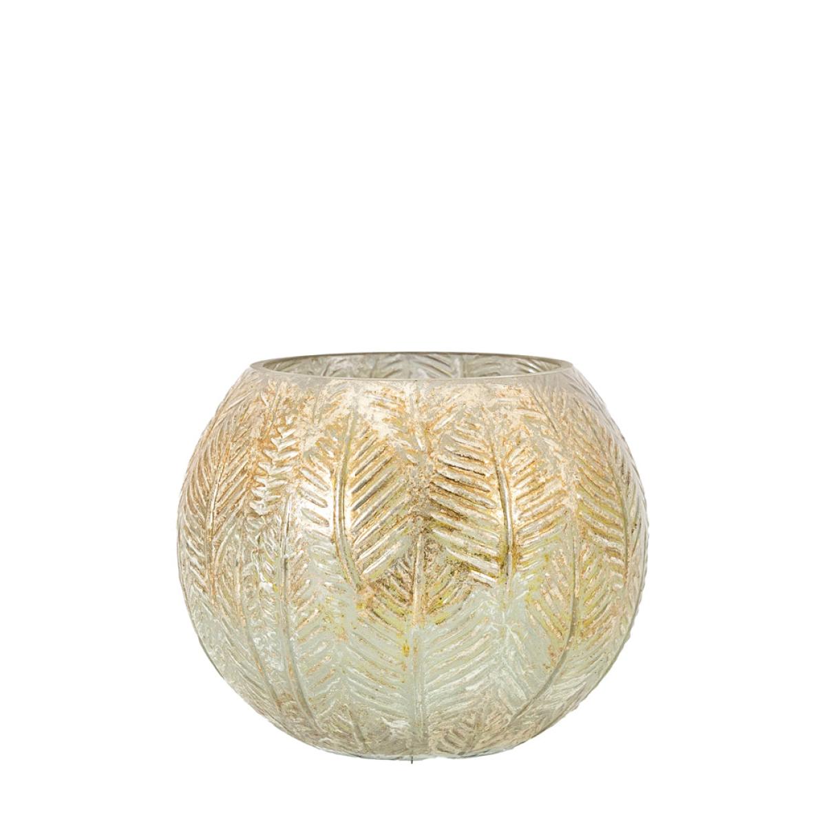 Gallery Interiors Hornet Tealight Holder in Antiqued Gold – image 2