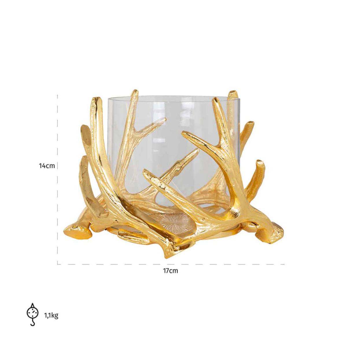 Richmond Harvey Gold Candle Holder – image 2