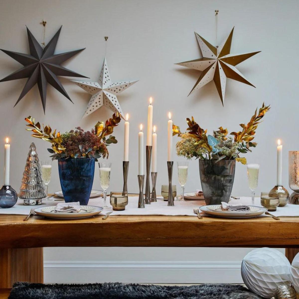 Ivyline Parker 5 Piece Candle Centerpiece in Silver – image 4