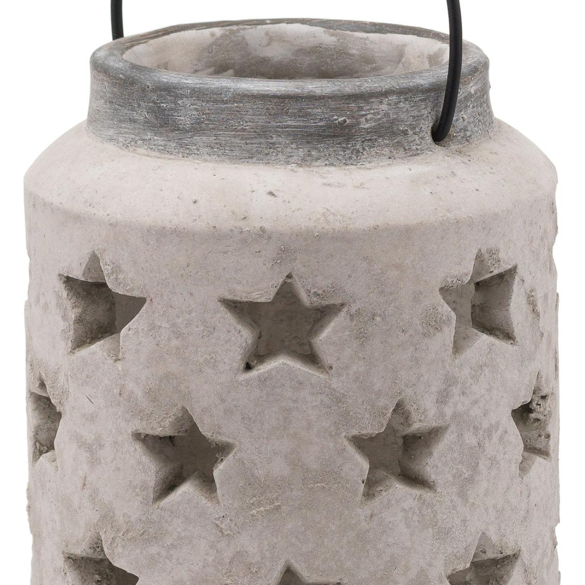 Hill Interiors Bloomville Star Lantern in Stone / Large – image 2
