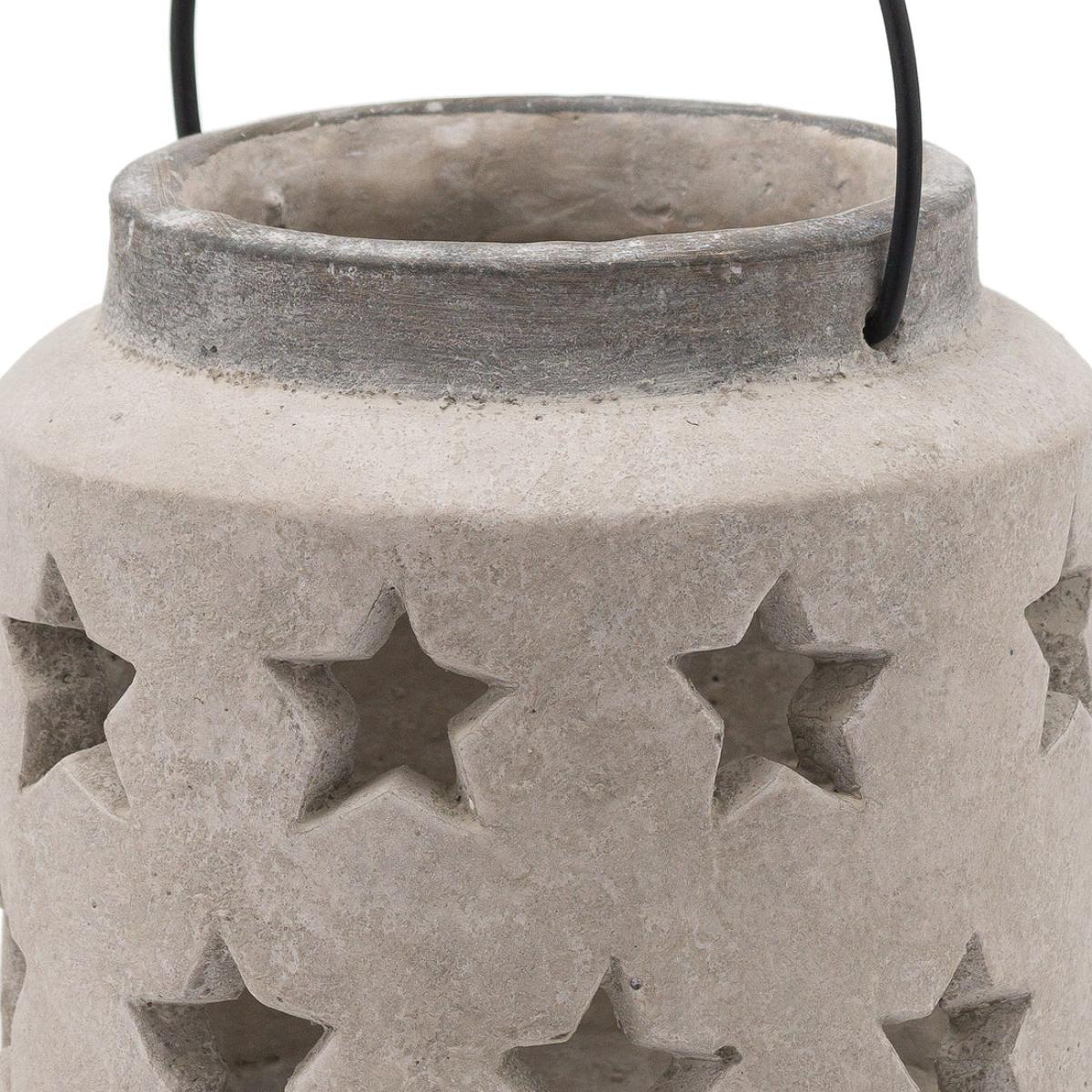 Hill Interiors Bloomville Star Lantern in Stone / Large – image 3