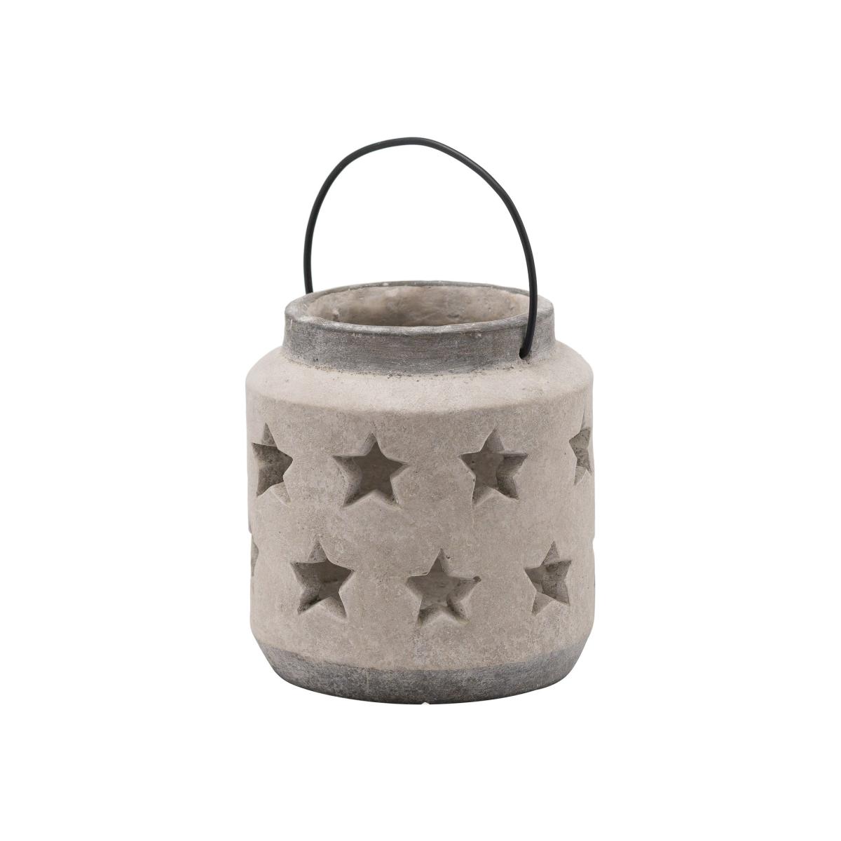 Hill Interiors Bloomville Star Lantern in Stone / Large – image 1