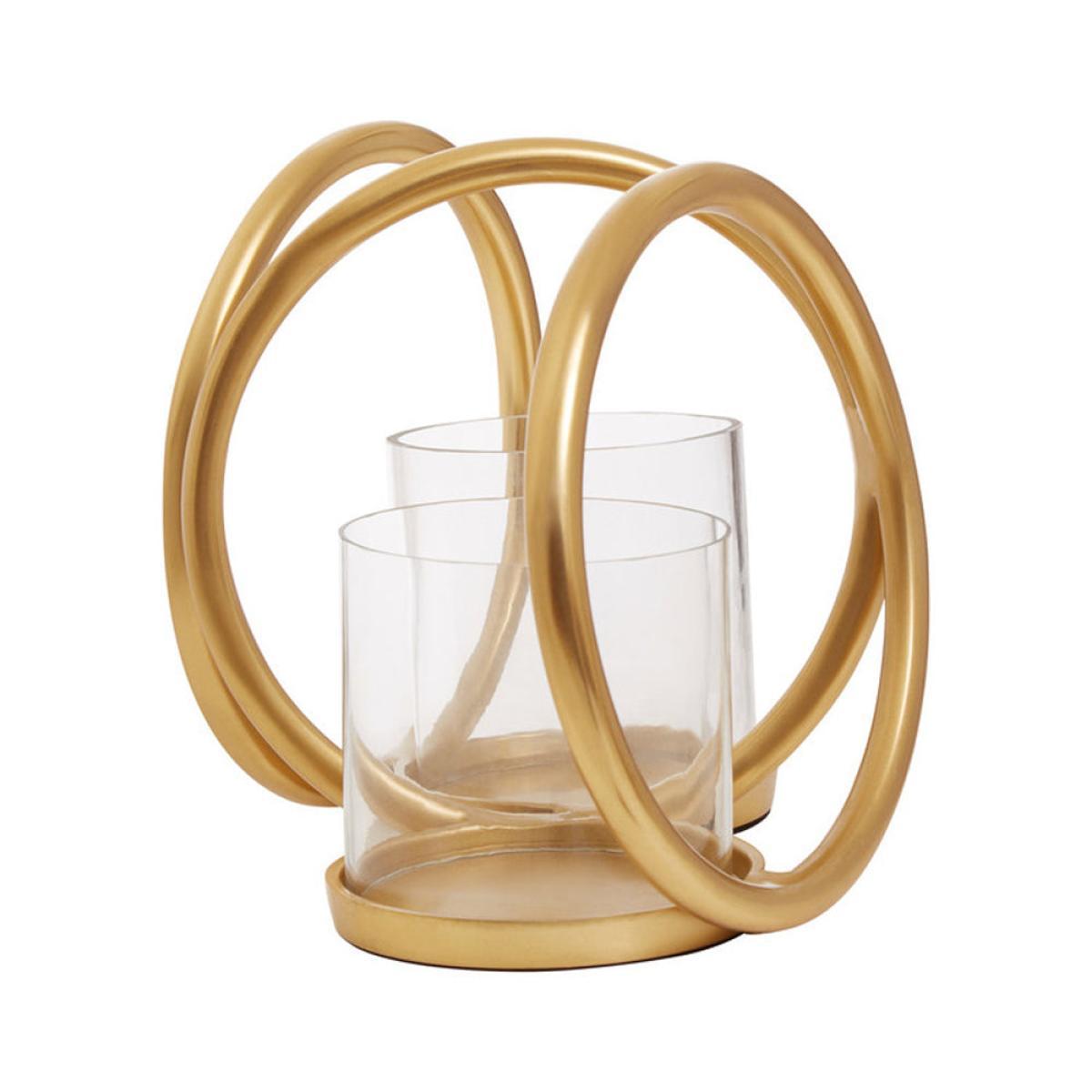 Olivia's Double Ring Gold Candle Holder / Large – image 4