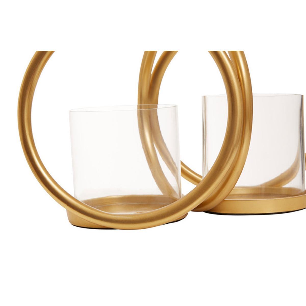 Olivia's Double Ring Gold Candle Holder / Large – image 6