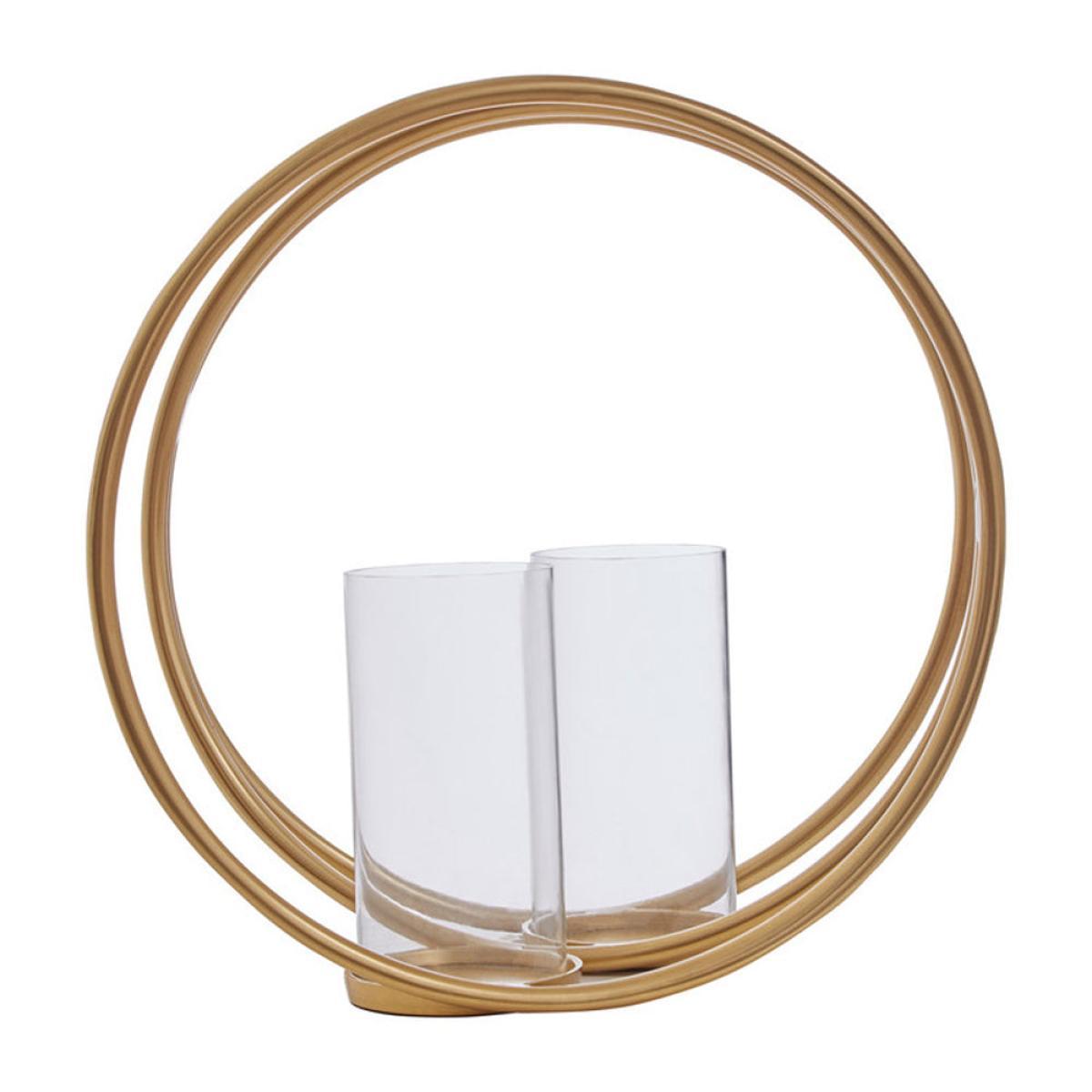 Olivia's Double Ring Gold Candle Holder / Large – image 9