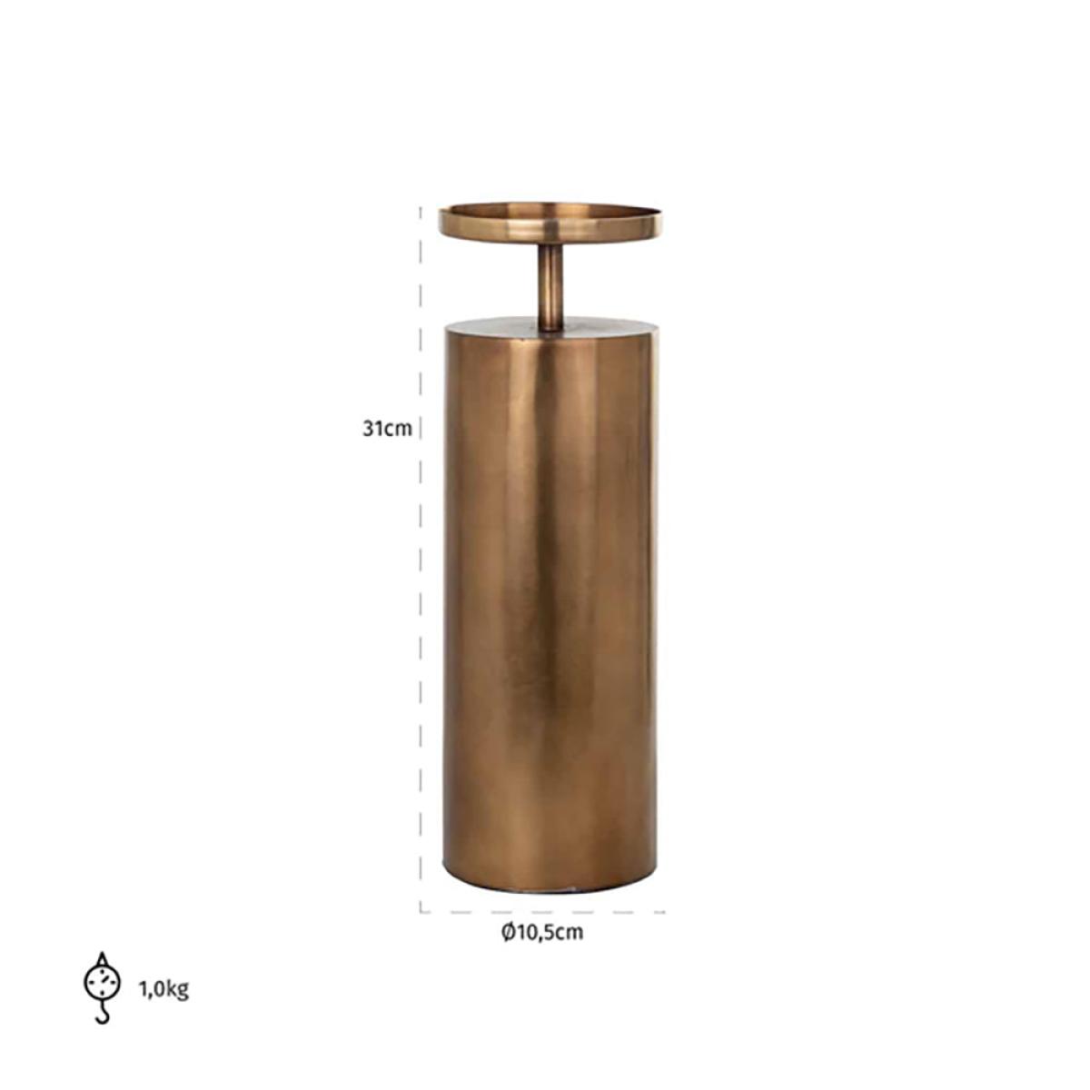 Richmond Divon Large Gold Candle Holder – image 2