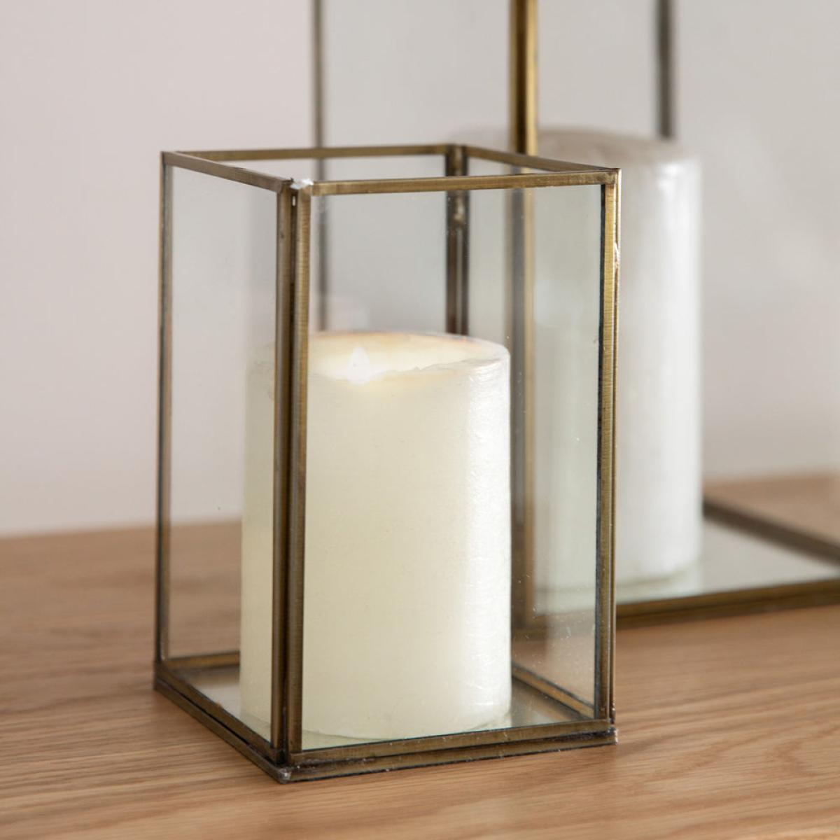Gallery Interiors Loane Candle Holder in Antique Brass | Outlet / Medium – image 3