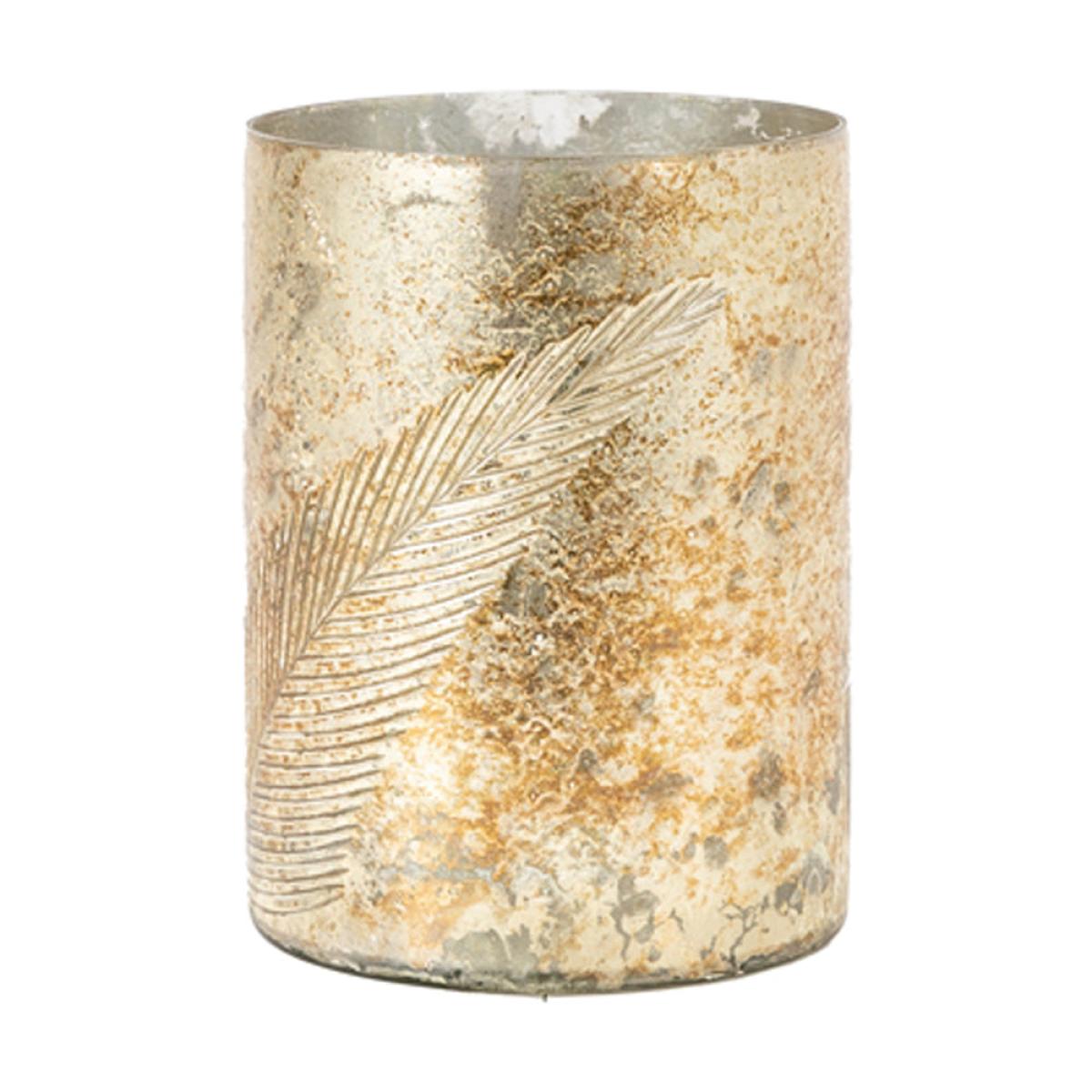 Gallery Interiors Flume Hurricane in Antique Gold / Small – image 2