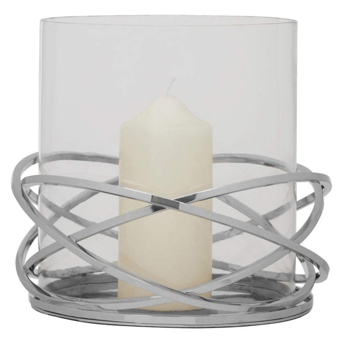 Olivia's Twist Silver Candle Holder Large – image 2