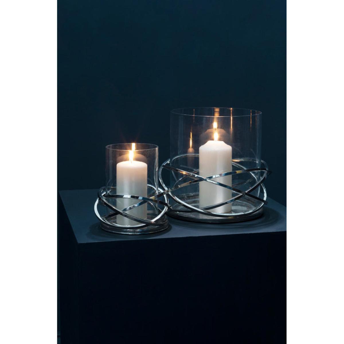 Olivia's Twist Silver Candle Holder Large – image 4