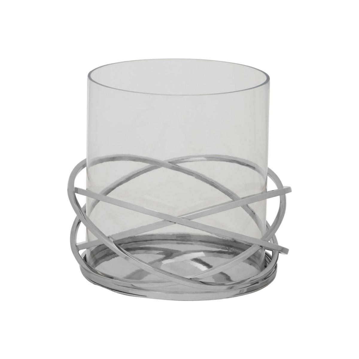 Olivia's Twist Silver Candle Holder Large – image 1