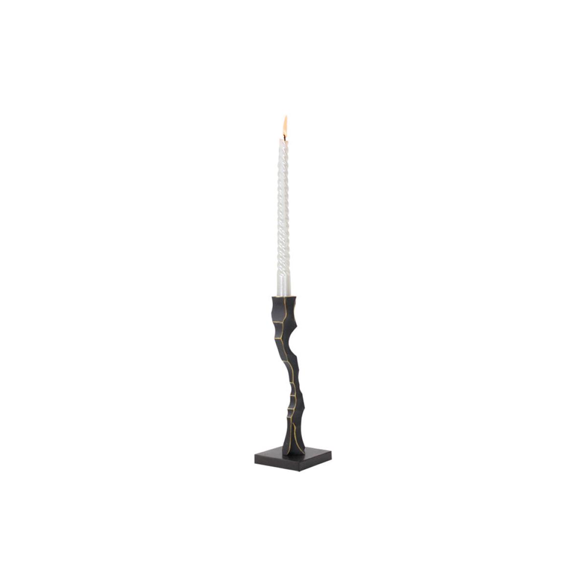 Liang & Eimil Storm Candlestick - Black Marble & Resin / Large – image 2