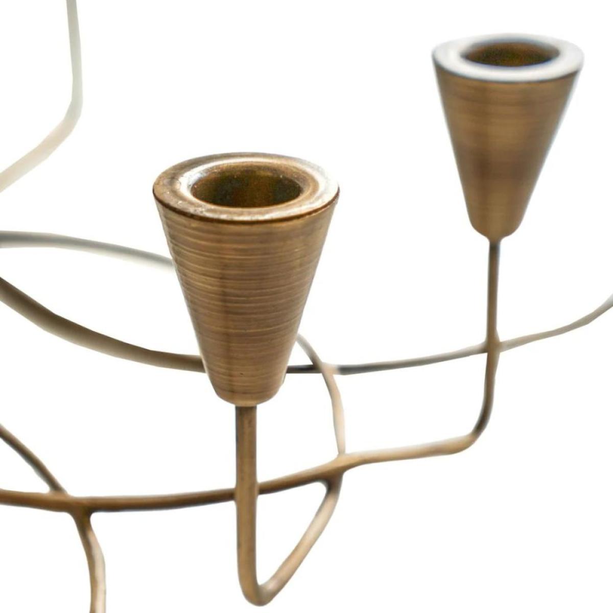 Ivyline Circular 8 Pc Candle Holder in Antique Bronze – image 2