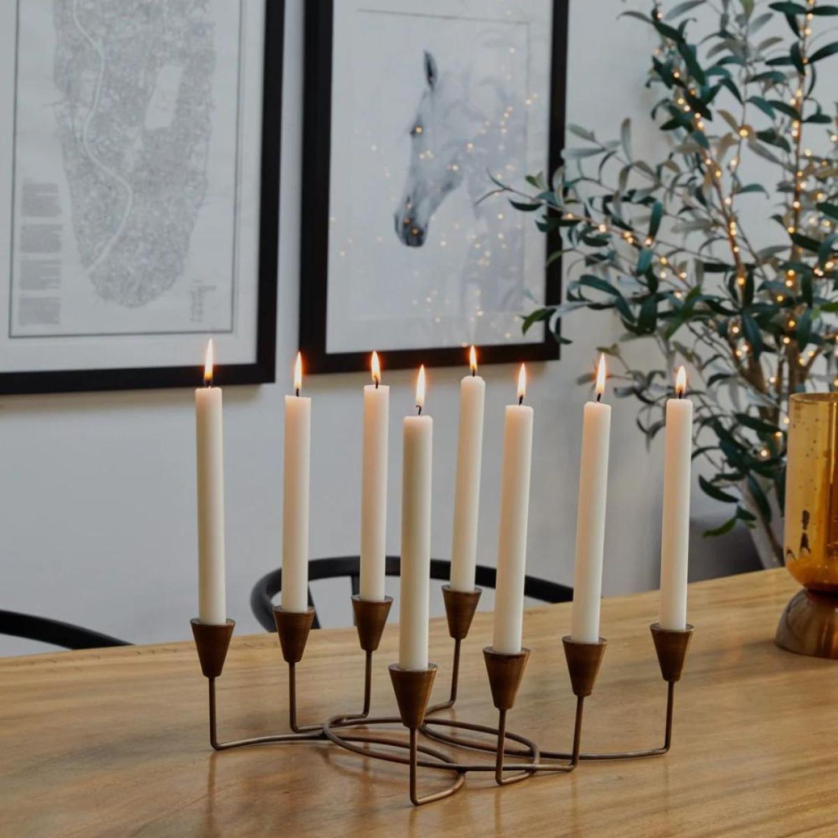 Ivyline Circular 8 Pc Candle Holder in Antique Bronze – image 3