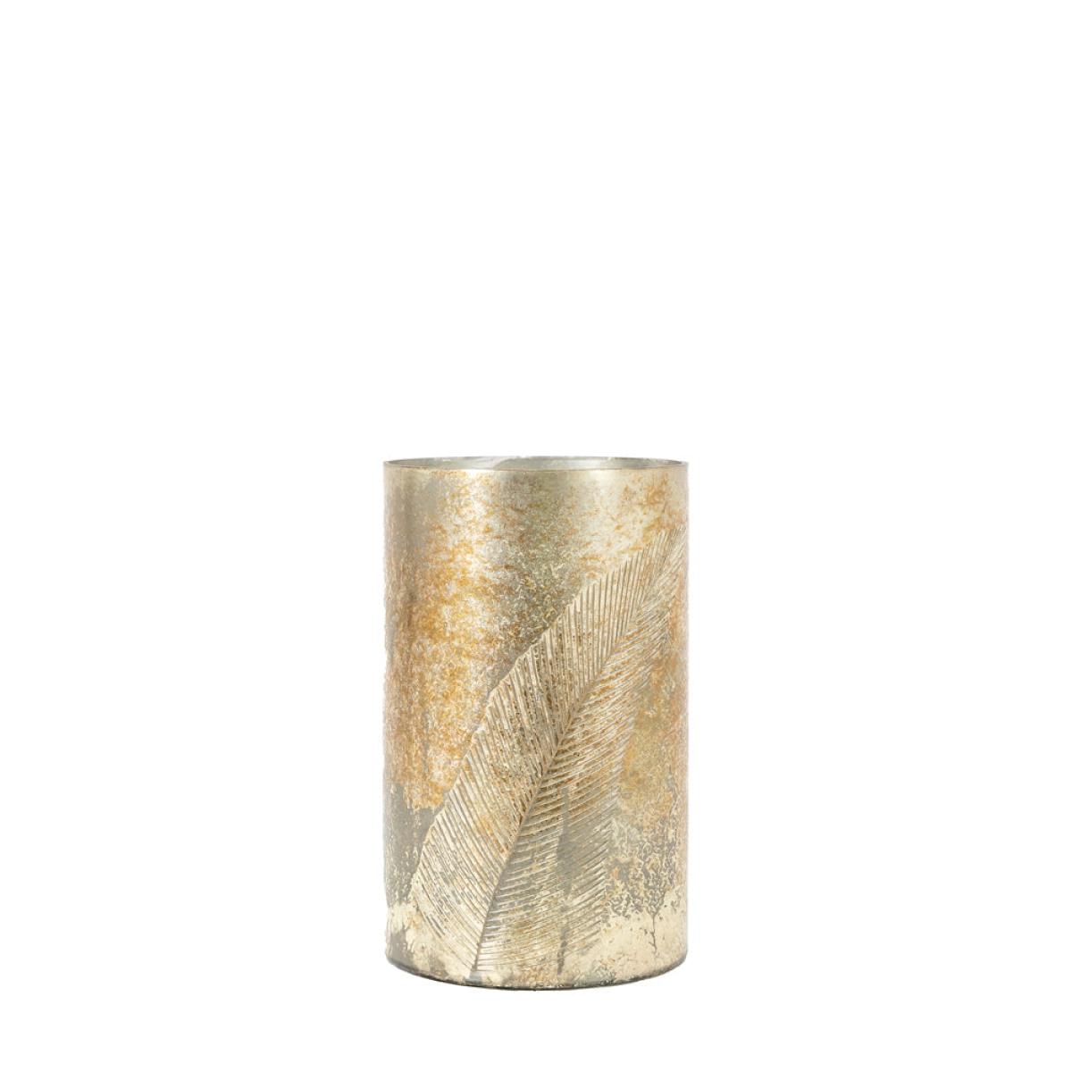 Gallery Interiors Flume Hurricane in Antique Gold | Outlet / Small – image 5