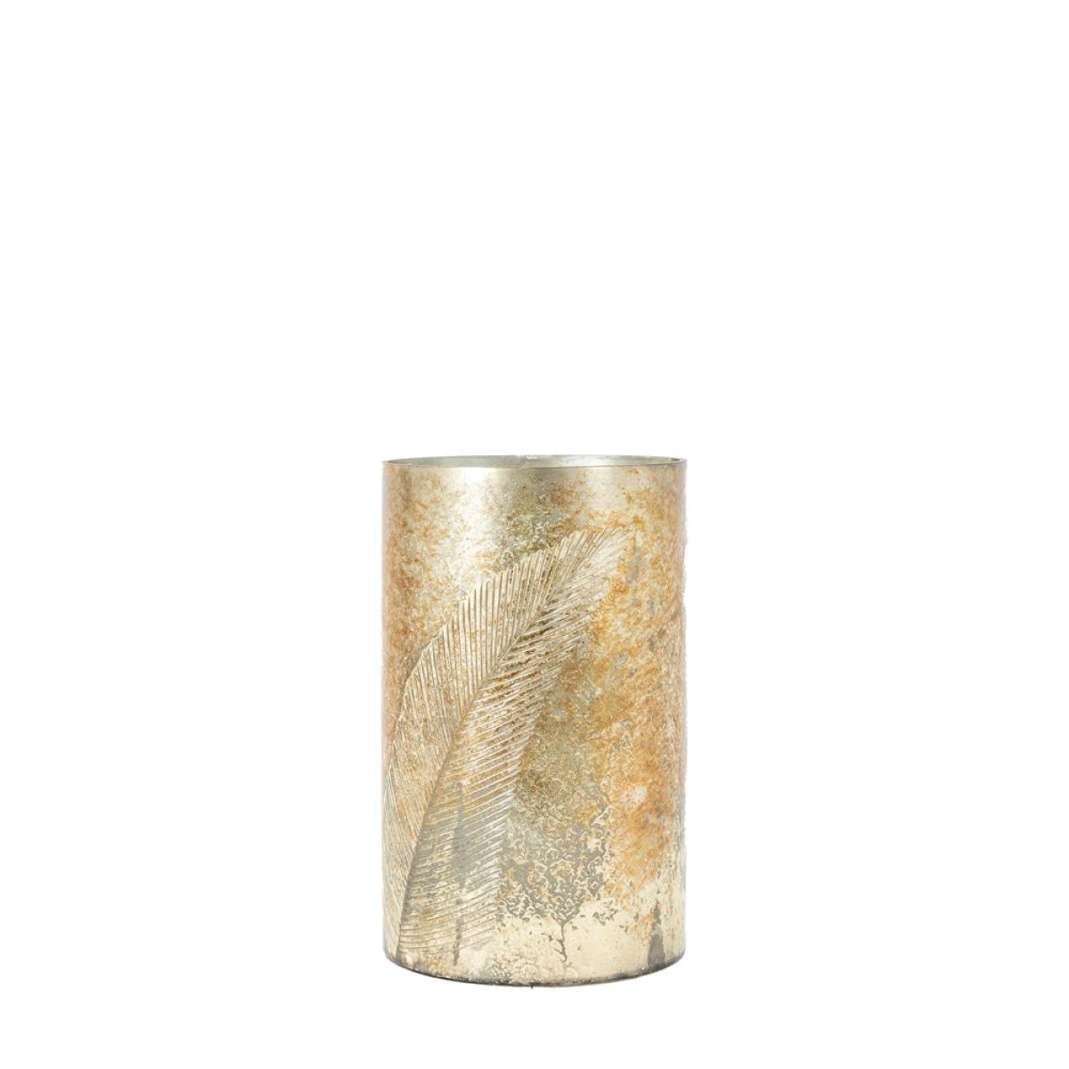 Gallery Interiors Flume Hurricane in Antique Gold | Outlet / Small – image 6
