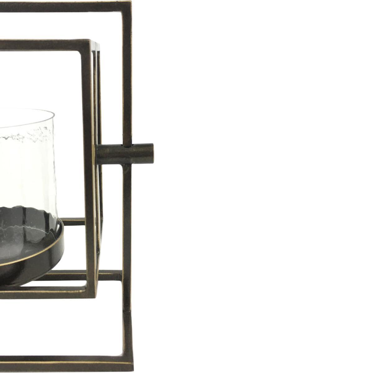 Libra Catalan Bronze Gilded Triple Votive Candle Holder – image 4