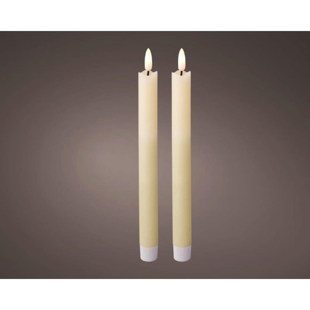 Kaemingk 24cm LED Wick Cream Dinner Candle – image 2