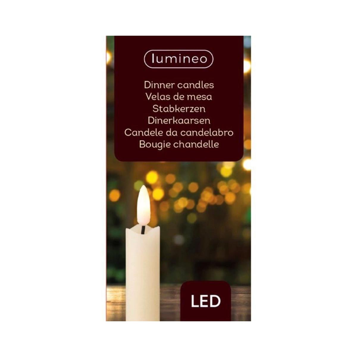 Kaemingk 24cm LED Wick Cream Dinner Candle – image 4