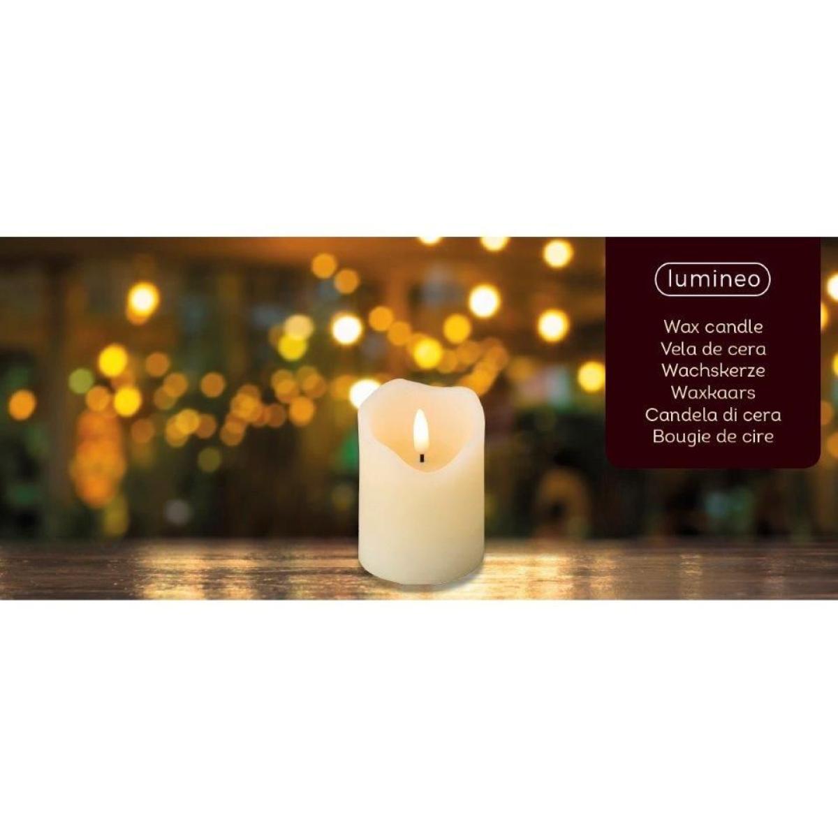 Kaemingk 9cm LED Wick White Candle – image 3