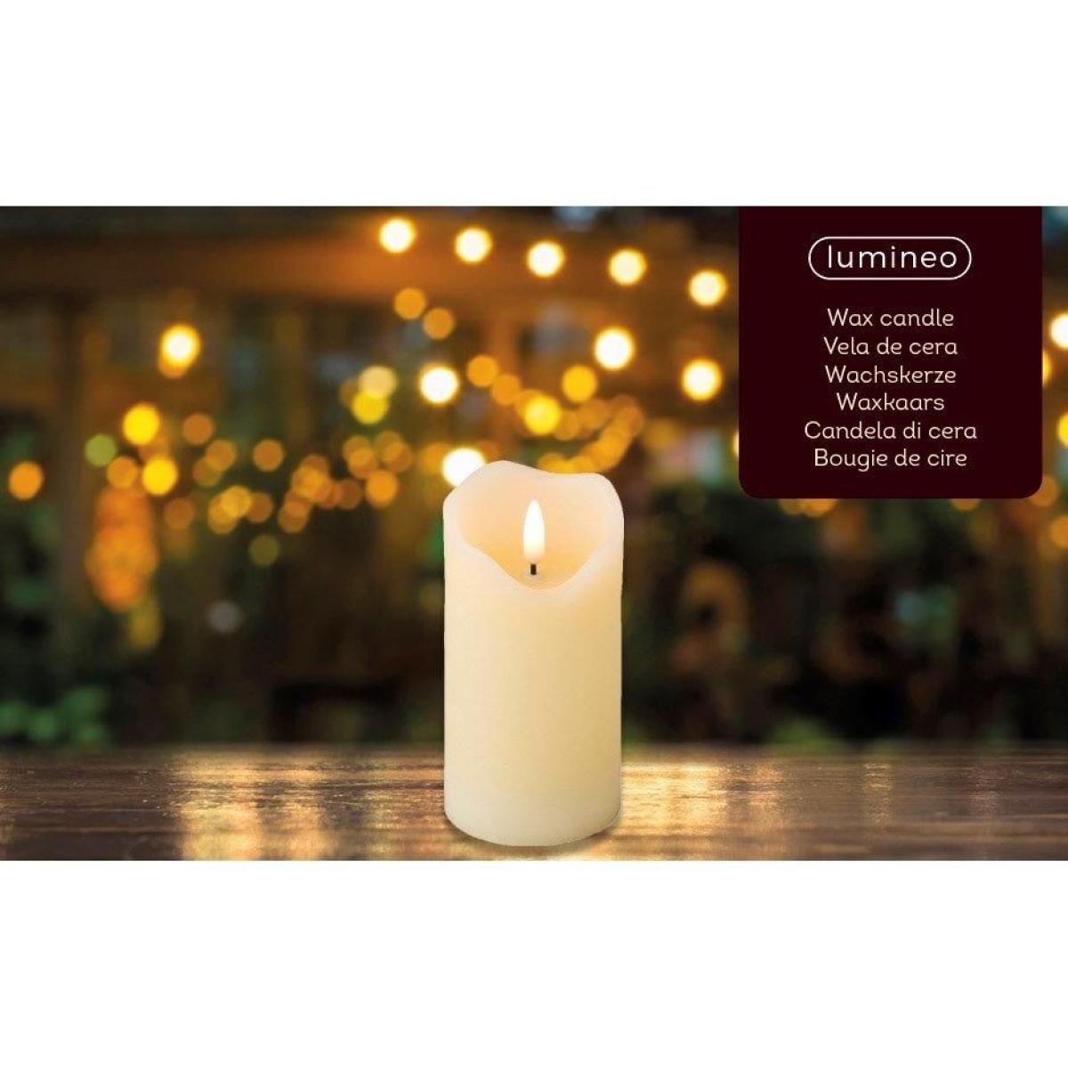 Kaemingk 13cm LED Wick White Candle – image 3