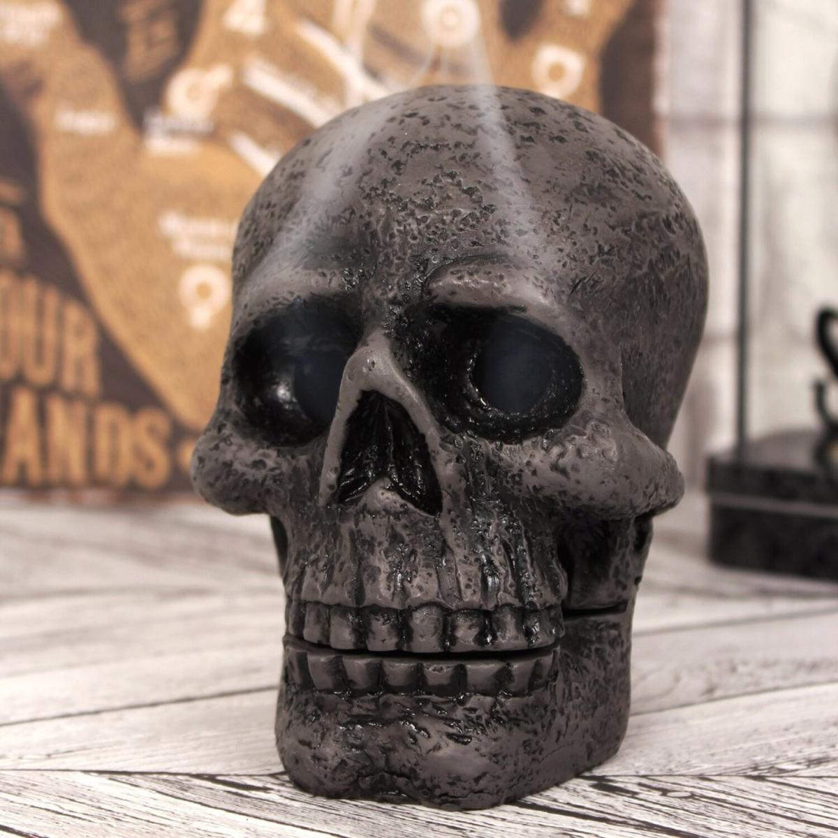 Skull Design Incense Cone Holder - Grey – image 2