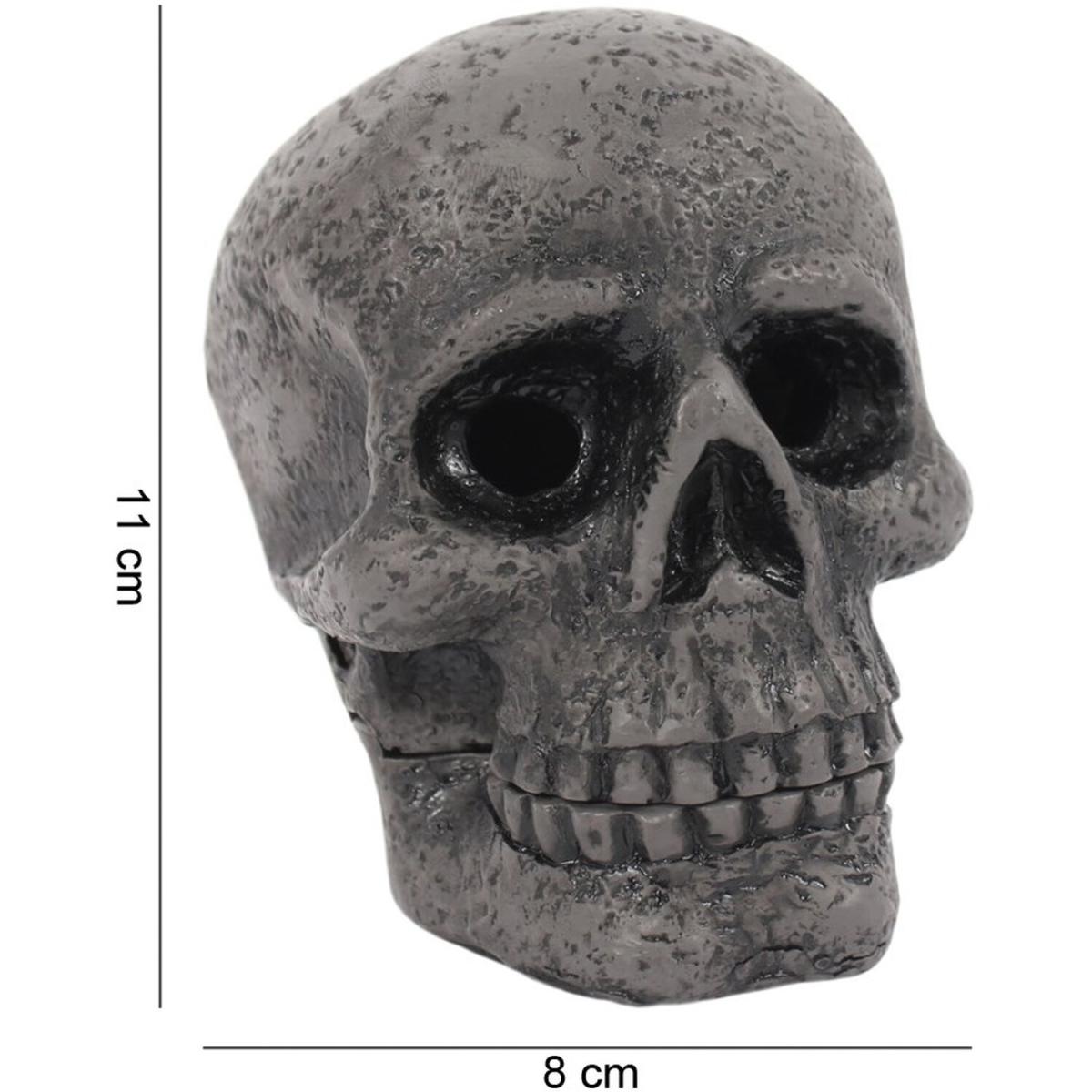 Skull Design Incense Cone Holder - Grey – image 3